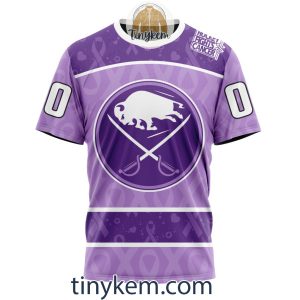 Buffalo Sabres Purple Lavender Hockey Fight Cancer Personalized Hoodie2C Tshirt2B6 hT9sR