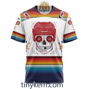 Carolina Hurricanes With Dia De Los Muertos Design On Custom Hoodie Tshirt2B6 WwGJW