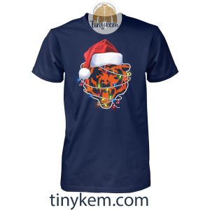 Chicago Bears Logo With Christmas Light Unisex Tshirt