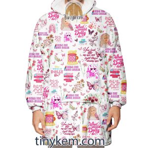 Christmas Theme Fleece Blanket Hoodie For Dolly Parton Fans2B4 DZijM