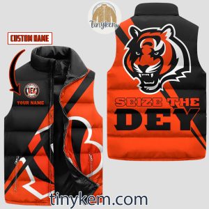 Cincinnati Bengals Customized Puffer Sleeveless Jacket Seize The DEY2B1 OjrzK
