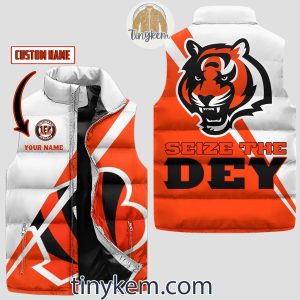 Cincinnati Bengals Customized Puffer Sleeveless Jacket Seize The DEY2B2 QDvpO
