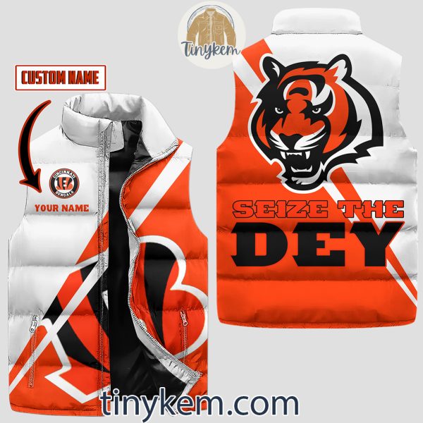 Cincinnati Bengals Customized Puffer Sleeveless Jacket: Seize The DEY