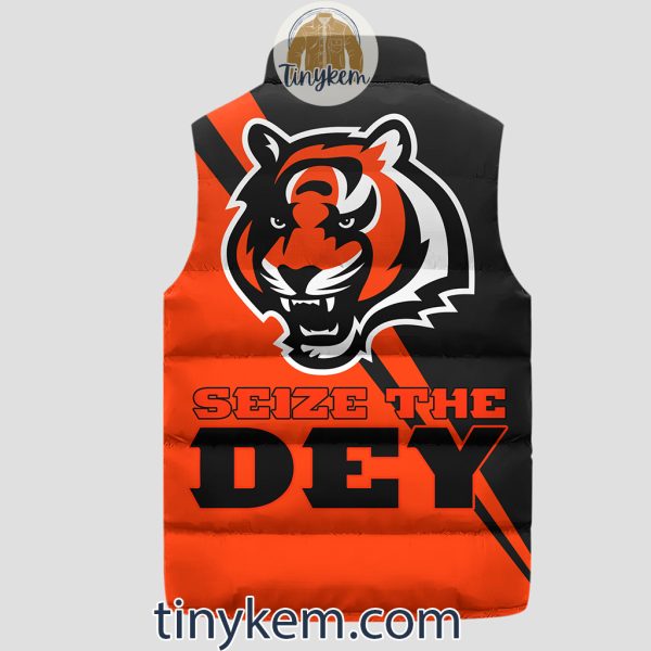 Cincinnati Bengals Customized Puffer Sleeveless Jacket: Seize The DEY