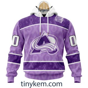 Colorado Avalanche Custom Pink Breast Cancer Awareness Hoodie