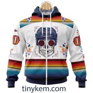 Colorado Avalanche With Dia De Los Muertos Design On Custom Hoodie Tshirt2B2 6rhln