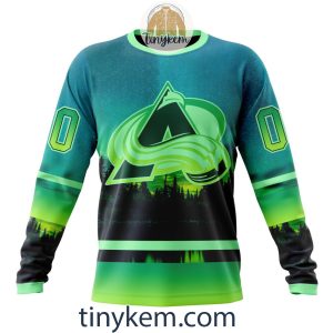 Colorado Avalanche With Special Northern Light Design 3D Hoodie Tshirt2B4 RDZHG