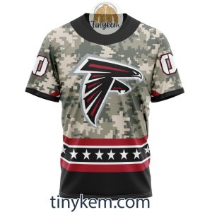 Customized Atlanta Falcons Veteran Camo Stars Tshirt Hoodie Sweatshirt2B6 NwVsZ