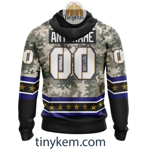 Customized Baltimore Ravens Veteran Camo Stars Tshirt, Hoodie, Sweatshirt