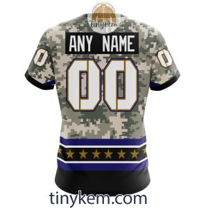 Customized Baltimore Ravens Veteran Camo Stars Tshirt Hoodie Sweatshirt2B7 4gJZC