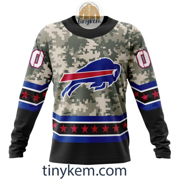 Customized Buffalo Bills Veteran Camo Stars Tshirt, Hoodie, Sweatshirt