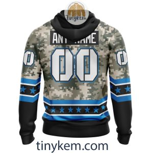 Customized Carolina Panthers Veteran Camo Stars Tshirt Hoodie Sweatshirt2B3 gVAOC
