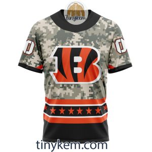Customized Cincinnati Bengals Veteran Camo Stars Tshirt Hoodie Sweatshirt2B6 p3JlD
