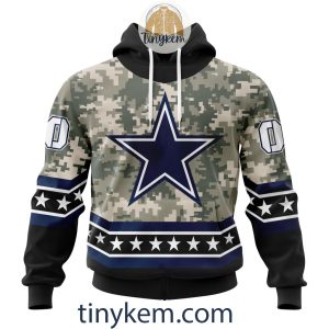 Customized Dallas Cowboys Veteran Camo Stars Tshirt, Hoodie, Sweatshirt
