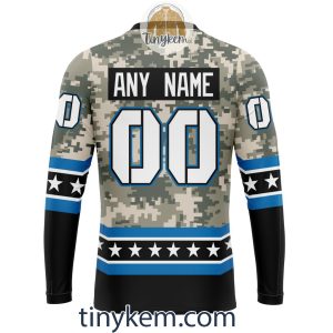 Customized Detroit Lions Veteran Camo Stars Tshirt Hoodie Sweatshirt2B5 Bg0iL