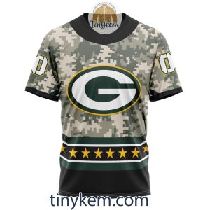 Customized Green Bay Packers Veteran Camo Stars Tshirt Hoodie Sweatshirt2B6 1mxLU