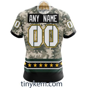 Customized Green Bay Packers Veteran Camo Stars Tshirt Hoodie Sweatshirt2B7 tFTeo