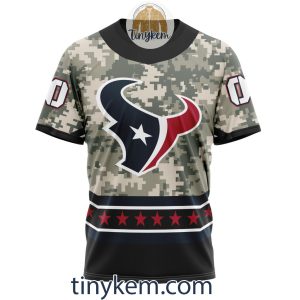 Customized Houston Texans Veteran Camo Stars Tshirt Hoodie Sweatshirt2B6 SEauK