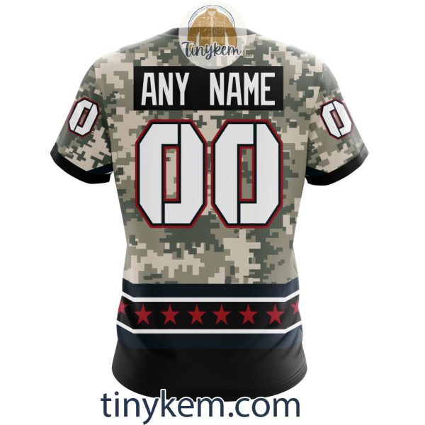 Customized Houston Texans Veteran Camo Stars Tshirt, Hoodie, Sweatshirt