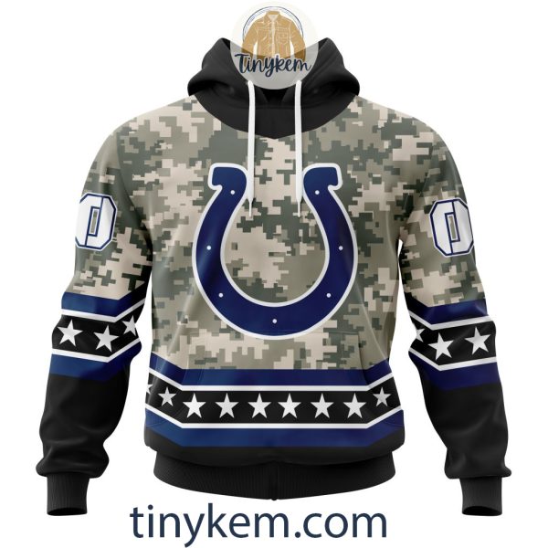Customized Indianapolis Colts Veteran Camo Stars Tshirt, Hoodie, Sweatshirt