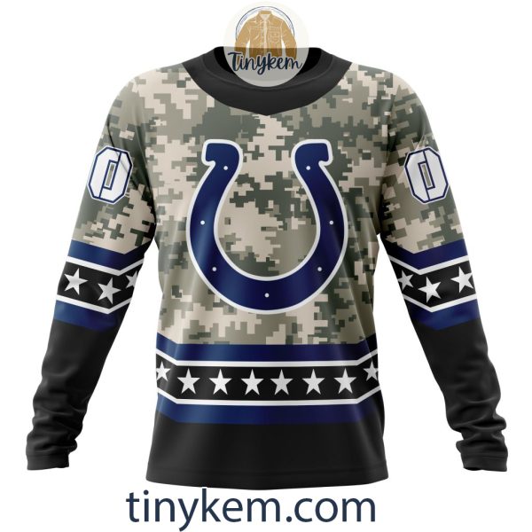 Customized Indianapolis Colts Veteran Camo Stars Tshirt, Hoodie, Sweatshirt