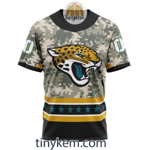 Customized Jacksonville Jaguars Veteran Camo Stars Tshirt Hoodie Sweatshirt2B6 k2z1J