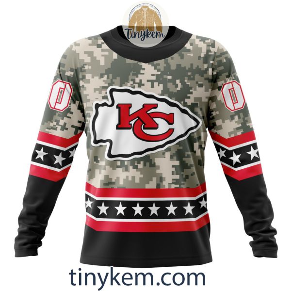 Customized Kansas City Chiefs Veteran Camo Stars Tshirt, Hoodie, Sweatshirt