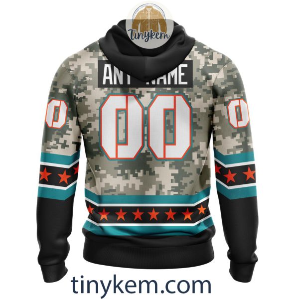 Customized Miami Dolphins Veteran Camo Stars Tshirt, Hoodie, Sweatshirt