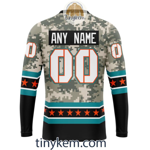 Customized Miami Dolphins Veteran Camo Stars Tshirt, Hoodie, Sweatshirt