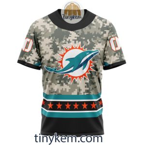 Customized Miami Dolphins Veteran Camo Stars Tshirt Hoodie Sweatshirt2B6 tkhy8