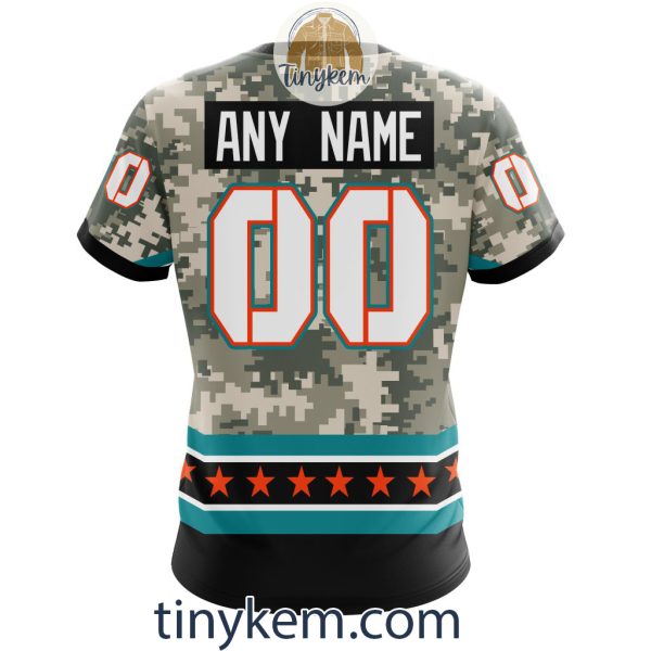 Customized Miami Dolphins Veteran Camo Stars Tshirt, Hoodie, Sweatshirt