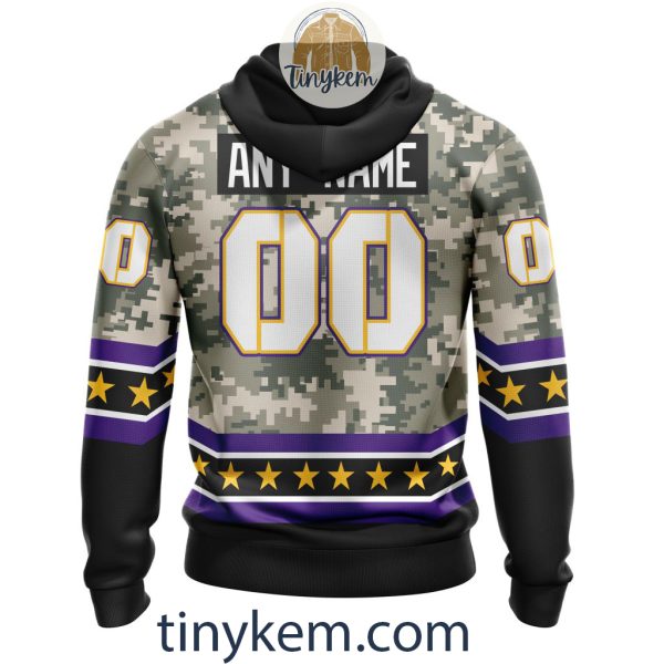 Customized Minnesota Vikings Veteran Camo Stars Tshirt, Hoodie, Sweatshirt