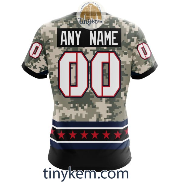 Customized New England Patriots Veteran Camo Stars Tshirt, Hoodie, Sweatshirt