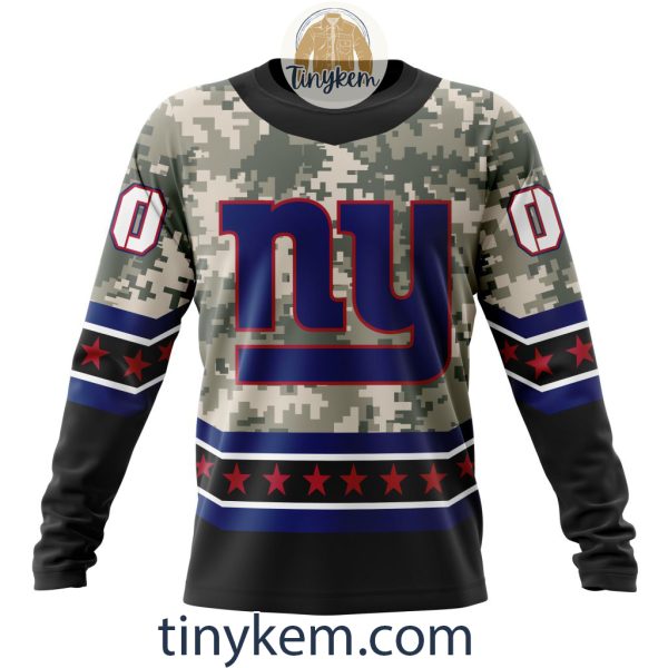 Customized New York Giants Veteran Camo Stars Tshirt, Hoodie, Sweatshirt