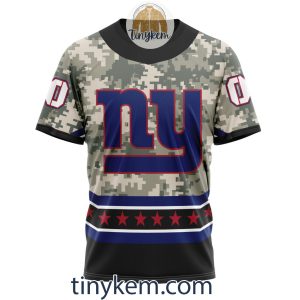 Customized New York Giants Veteran Camo Stars Tshirt Hoodie Sweatshirt2B6 rNymL