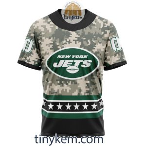 Customized New York Jets Veteran Camo Stars Tshirt Hoodie Sweatshirt2B6 CjTDk