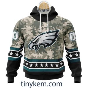 Philadelphia Eagles Custom Camo Realtree Hunting Hoodie