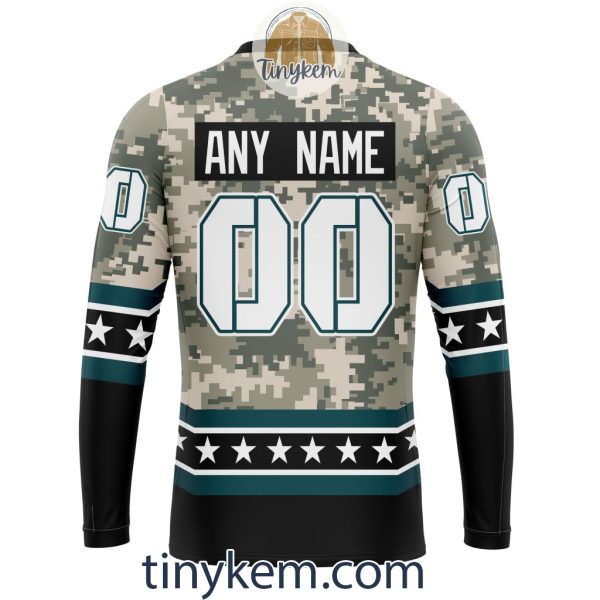 Customized Philadelphia Eagles Veteran Camo Stars Tshirt, Hoodie, Sweatshirt