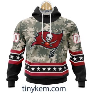 Customized Tampa Bay Buccaneers Veteran Camo Stars Tshirt, Hoodie, Sweatshirt