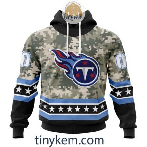 Customized Tennessee Titans Veteran Camo Stars Tshirt, Hoodie, Sweatshirt