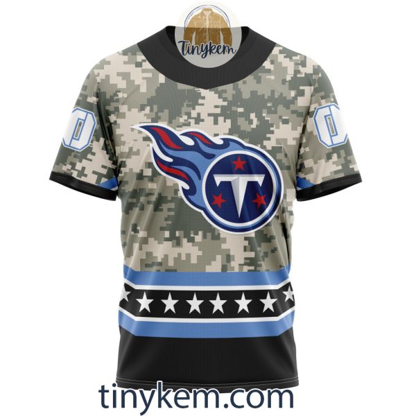 Customized Tennessee Titans Veteran Camo Stars Tshirt, Hoodie, Sweatshirt