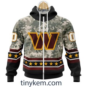 Customized Washington Commanders Veteran Camo Stars Tshirt Hoodie Sweatshirt2B2 iAQ23
