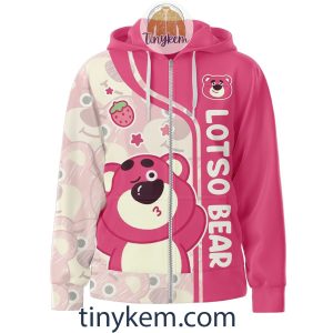 Cute Lotso Bear Pink Zip Hoodie Sweet On The Outside Complex Within Just Like Lotso2B2 nm3KJ