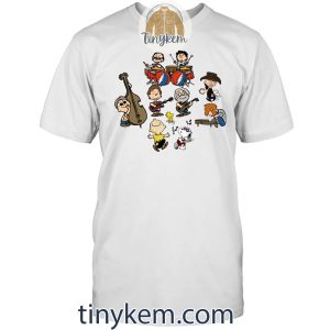 Cute Snoopy And Grateful Dead Playing Music Unisex Tshirt
