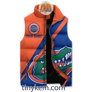 Florida Gators Customized Puffer Sleeveless Jacket Fear The Swamp2B5 7cHmD