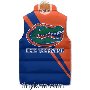 Florida Gators Customized Puffer Sleeveless Jacket Fear The Swamp2B6 WzH0N