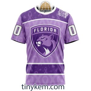 Florida Panthers Purple Lavender Hockey Fight Cancer Personalized Hoodie2C Tshirt2B6 nqbJ6