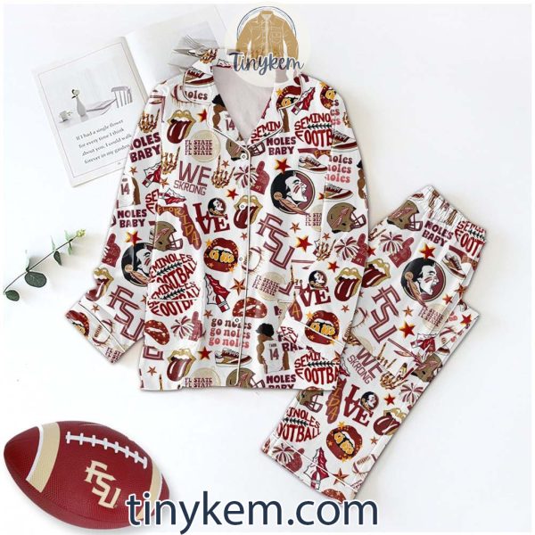 Florida State Seminoles football Go Noles Pajamas Set