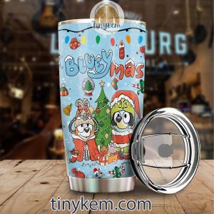 Gift For Kid Blueymas Bluey Cartoon 20Oz Tumbler 2B2 Cvcbq