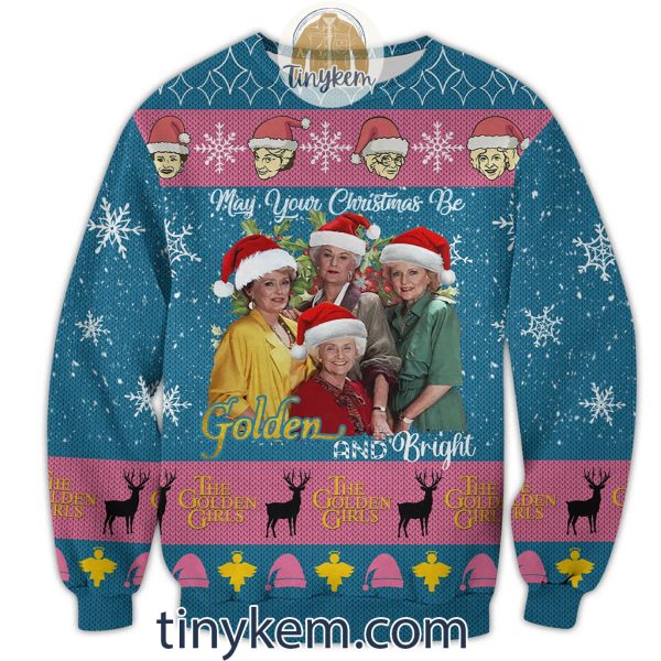 Golden Girls Christmas Ugly Sweater: Golden And Bright